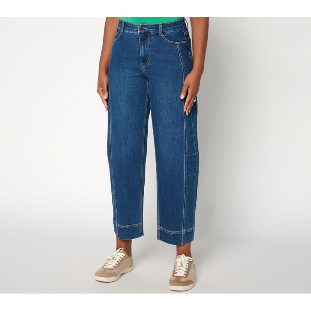 Susan Graver Women's Petite Pants 26P Make Your Selection: Denim Blue